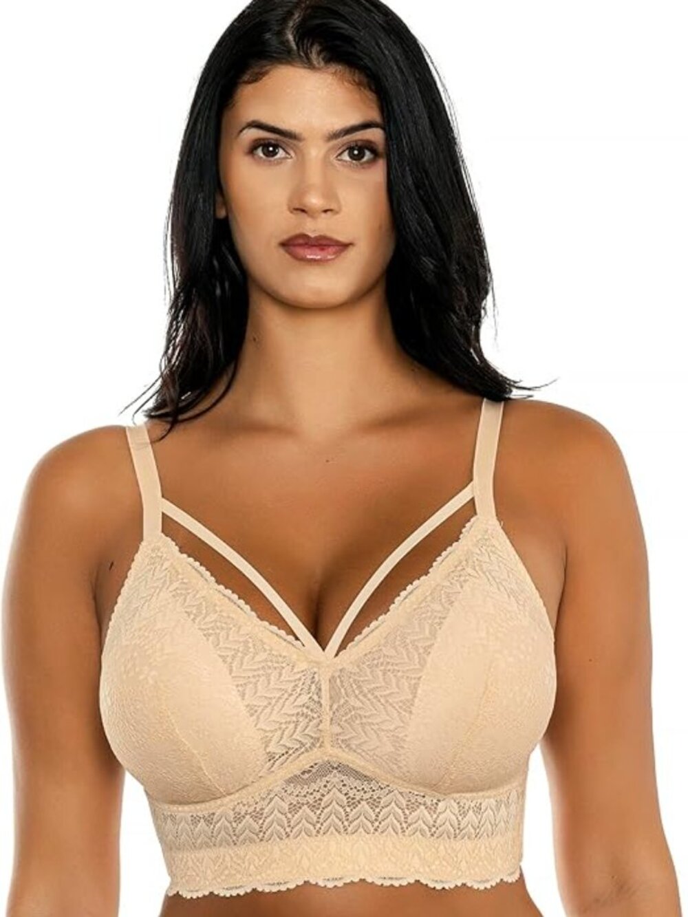 NEW! PARFAIT Mia Lace P5951 Full Busted Lightly Padded Wire-Free Bra 40D